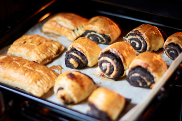 Baker prepares homemade cakes. Professional Female cook