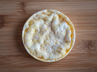 Corn bread on wooden table, high resolution photo