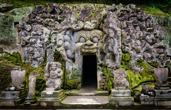 Entrance of a temple in Bali, Indonesia