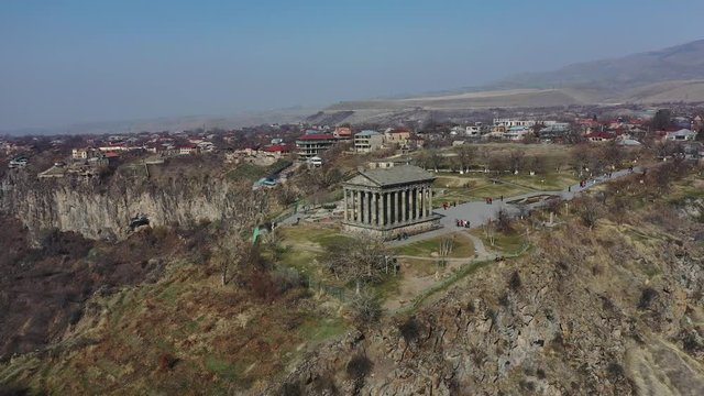 Pagan Temple of the Sun in Garni (Armenia). A masterpiece of Hellenistic architecture.