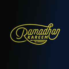 ramadhan kareem text perfect typography