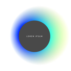 vector glowing futuristic frame