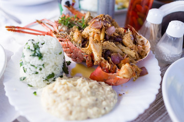 rice with seafood