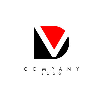 Letters dv, vd Company logo design icon vector