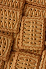 Delicious cookies for Breakfast close up view