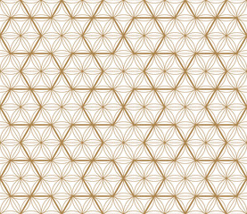 Seamless geometric pattern based on japanese ornament kumiko .