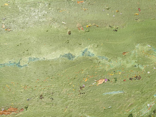 Abstract background. Art of nature, waste water surface. It's look like oil paint fluid of green and blue colour.