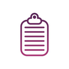 checklist clipboard line style icon