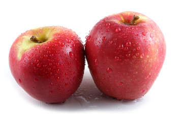 Apples isolated on white