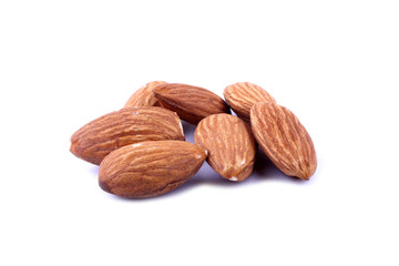 Almond isolated on white background