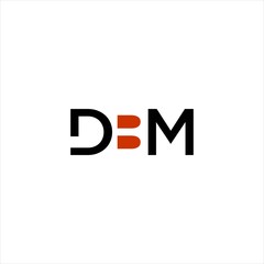 Modern Initial DBM Abstract Automotive Black Art Brand Business Clean Company Concept Corporate Creative Design Logo Elegant Icon Identity Minimalist Finance Vector Web