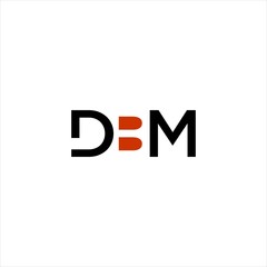 Initial DBM logo design vector