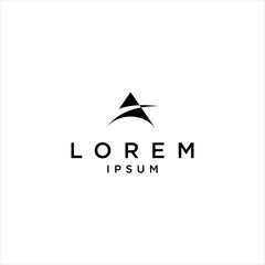 Wealth Solution Way Letter A Logo Icon Sign Blue Symbol Button Arrow Illustration Design Business Abstract Company Star White Isolated Web Green Paper Direction