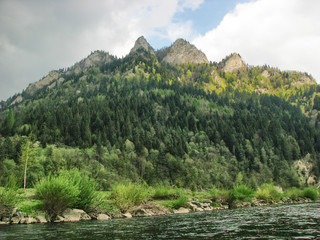 View at Trzy Korony Mountain from Dunajec River - Pieniny © sanzios
