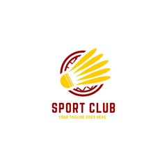 Badminton logo template for the needs of your team, club