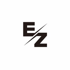 EZ Logo Letter Monogram Slash with Modern logo designs template