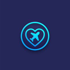 Obraz premium medical tourism vector logo icon
