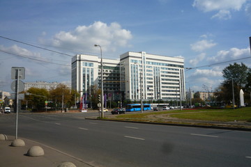 modern building in moscow