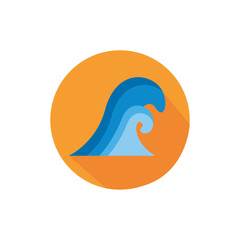 sea wave water block style