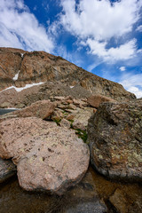 Large Rocks Along the Shore of Chasm Lake
