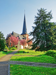Fototapeta na wymiar St Martin Church of Linz am Rhein Germany