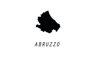 Fototapeta premium Abruzzo map Italy region country state