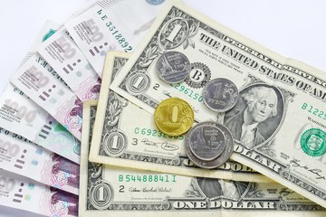 banknotes and coins