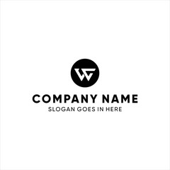 WC Initial Logo Vector . Modern Geometric Symbol with Abstract Globe Concept, Minimalist Blue Web Icon for Technology Business, Clean Design Element, and Creative Internet Illustration