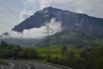 Berge in Österreich | Schweiz | Aussicht | Panoramablick | Panoramabild