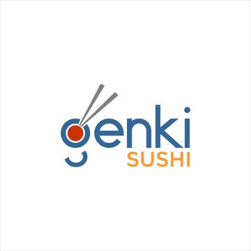 japan food restaurant sushi logo design vector