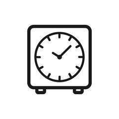 clock vector icon in trendy flat style