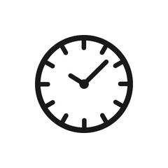 clock vector icon in trendy flat style