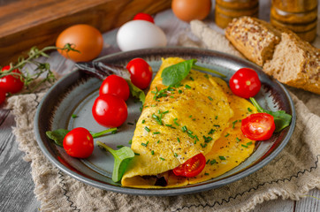 Egg omelette homemade