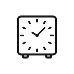 clock vector icon in trendy flat style