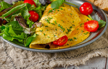 Egg omelette homemade