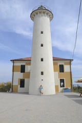 Bibione Italien | Leuchtturm Il Faro | Leuchtturm Italien | Meer | Strand | Sand | Himmel |...