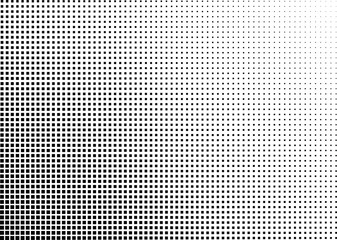 Abstract halftone dotted background. Monochrome pattern with square.  Vector modern futuristic texture for posters, sites, business cards, postcards, interior design, labels and stickers.