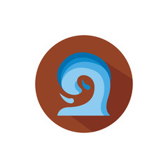 sea wave water block style