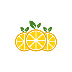 lemon icon vector logo template