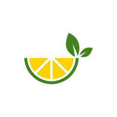 lemon icon vector logo template