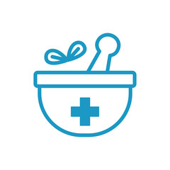 medicine alternative grinder tool line style icon