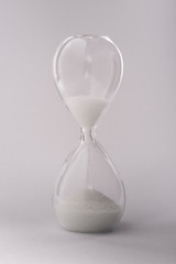 hourglass on a white background