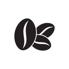 coffee bean icon in trendy flat design