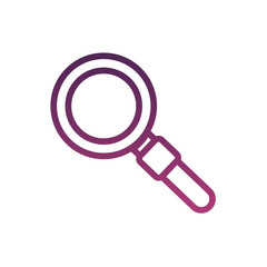 magnifying glass line style icon