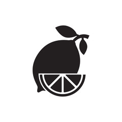 lemon icon vector logo template