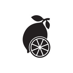 lemon icon vector logo template