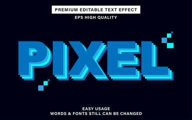 pixel text effect