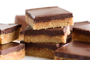 Vegan peanut butter bars dessert