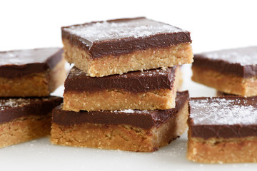 Vegan peanut butter bars dessert