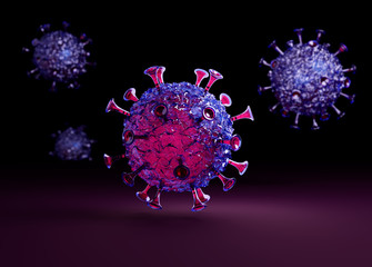 Coronavirus COVID 19 scientific illustration